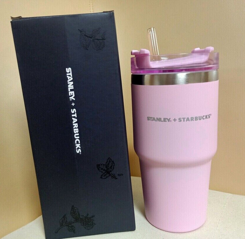 2023 Starbucks Stanley Stainless Steel Vacuum Car Hold Straw Cup Tumbler 591ml